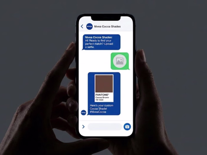 Chatbot Experience - Nivea "Cocoa Shades" Personalized 
