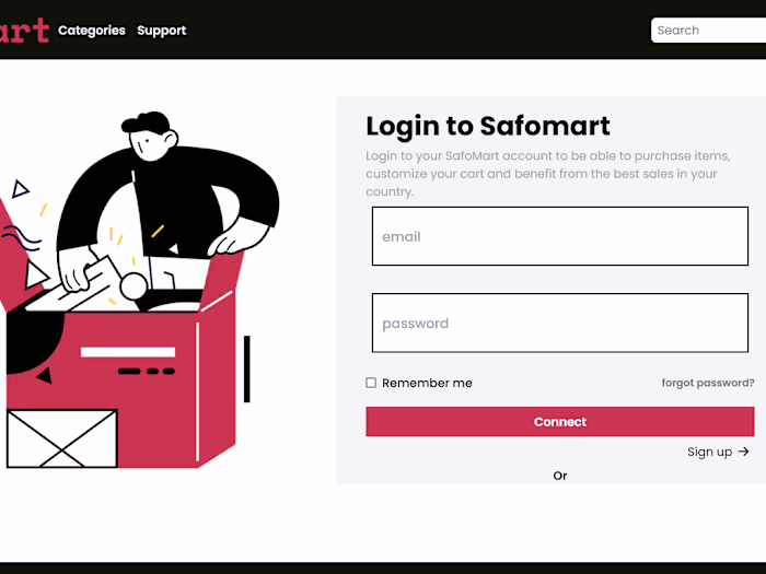 SafoMart : A Fullstack e-commerce web app