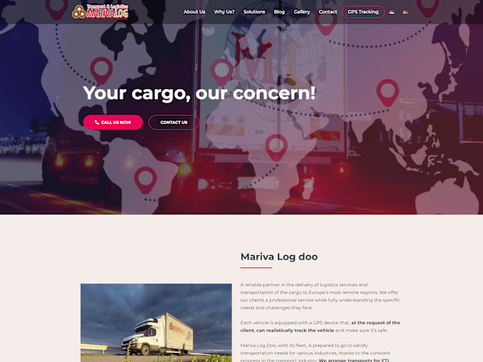 Transport and Logistics Company Website