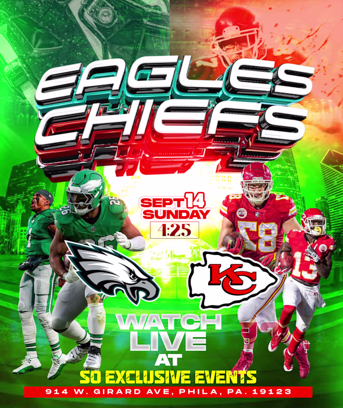 Eagles vs. Chiefs Promotional Poster Design
