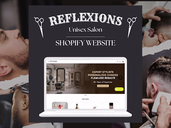 Reflexions Unisex Salon | Shopify Website