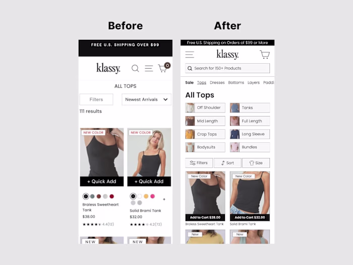 Shopify Collection Page for Clothing Store