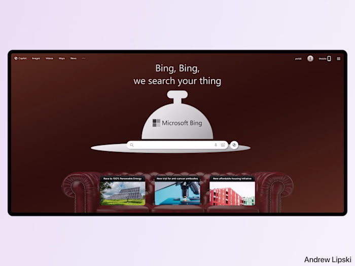 Humorous Microsoft Bing Search Redesign