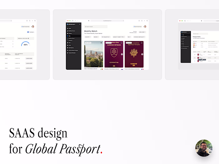 Global Passport Modern Mobility Platform Redesign