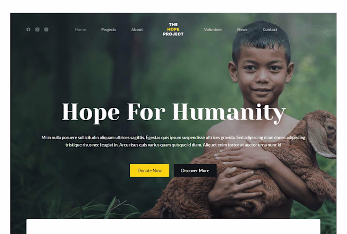 Donation website