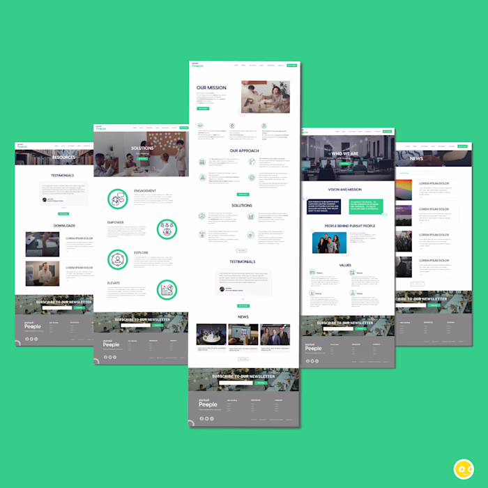 UI/UX FOR PURSUIT PEOPLE on Behance