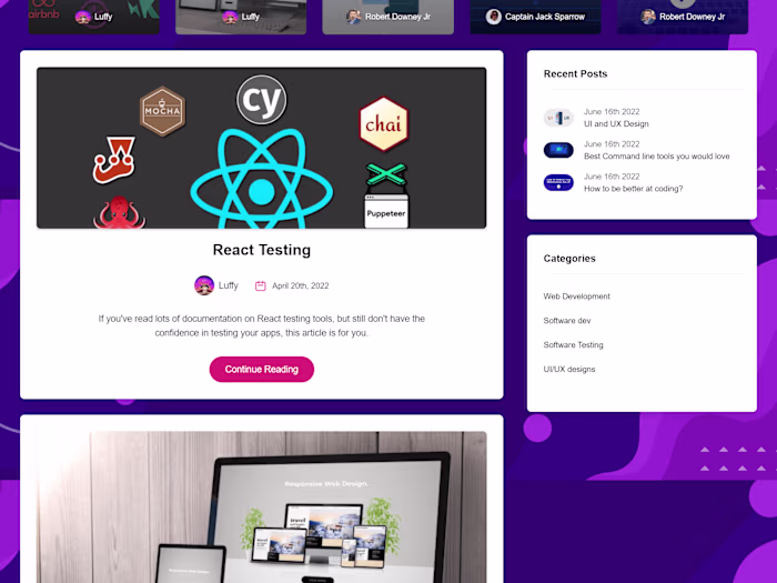 Content Management System | Blog App