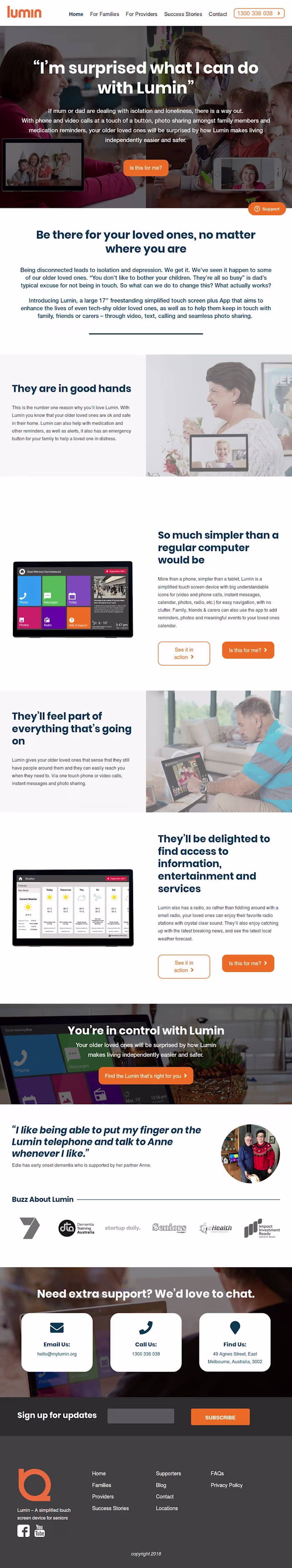 I made tech for the elderly feel like love, not logistics.