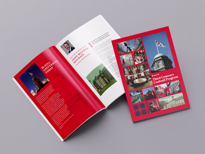 Alumni Event Booklet - InDesign Layout and Print Setup