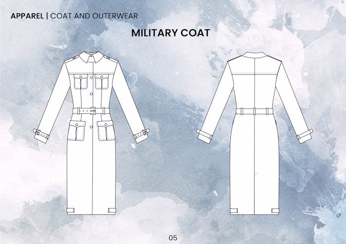 Fashion Flats Sketch for Techpack :: Behance