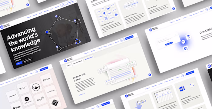 Tailored UI Assets for a Research Company Website