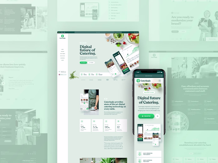 Digital Catering Service Landing Page