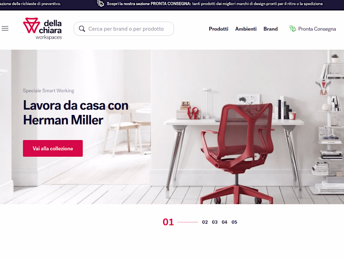 Ecommerce for Della Chiara Office Furniture