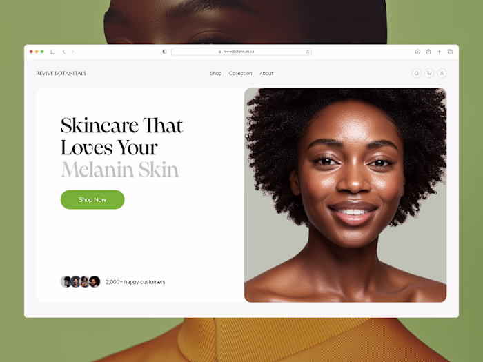 Revive Botanical - Ecommerce Framer Website