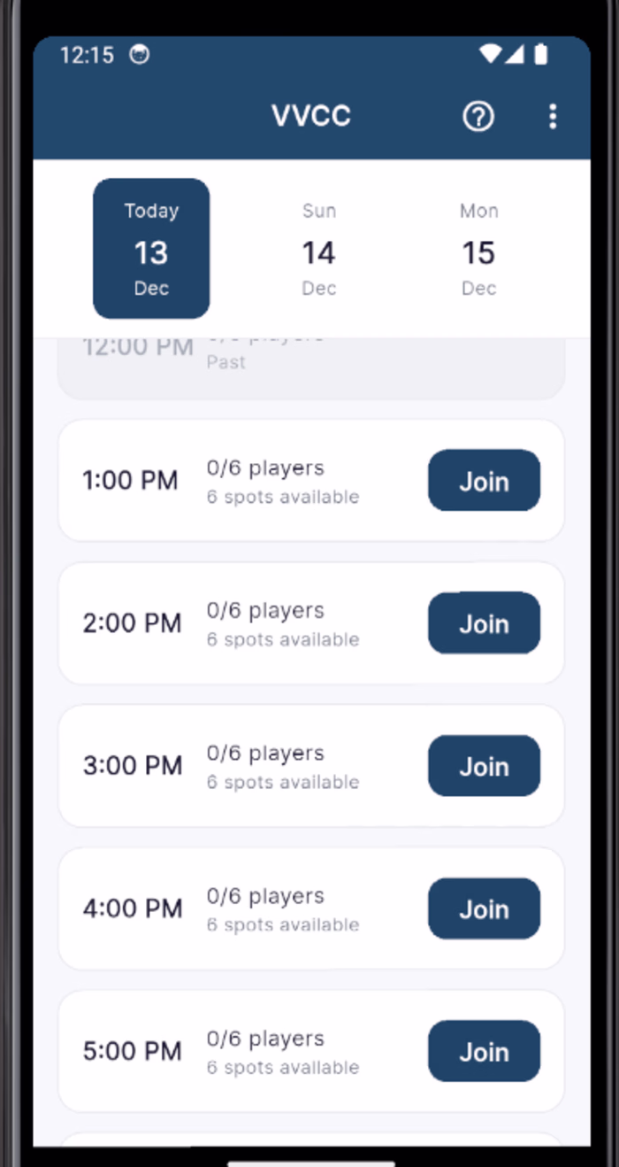 CourtSlot - Community Court Booking App