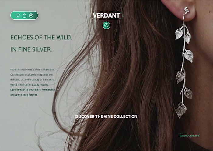 10/30: VERDANT Jewelry Hero. Designing for sensory detail. I...