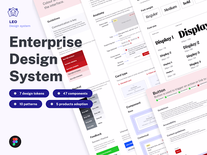 Creating and managing enterprise design system