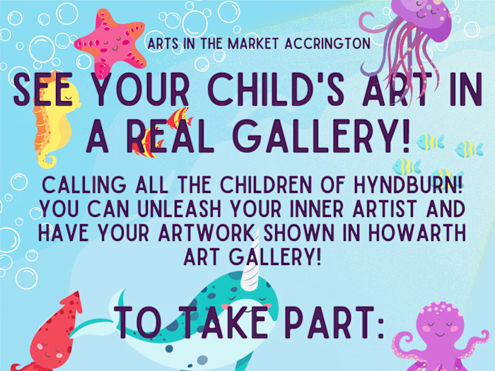 Poster for Arts in the Market Accrington