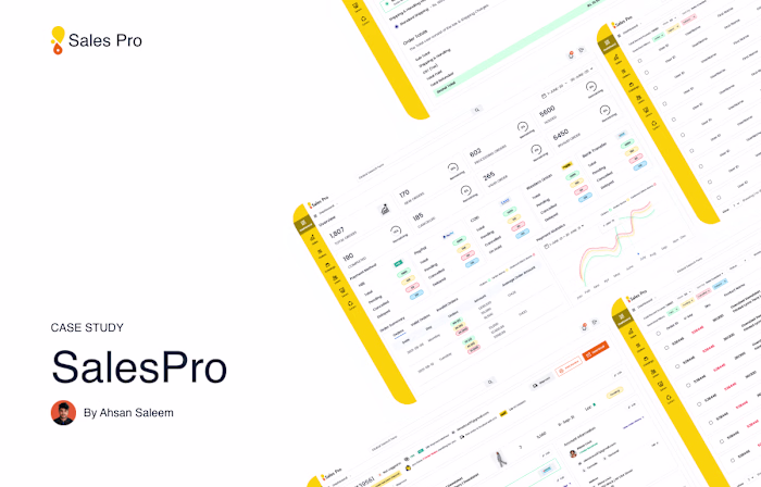 SalesPro Web App -  UI/UX Design