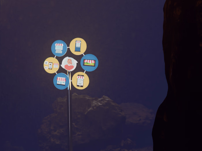 Cave holographic fan!