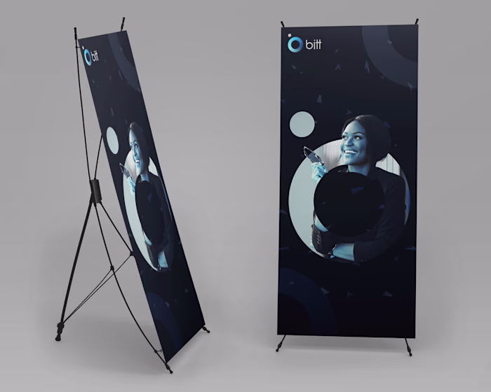 Banner and ceremony Backdrop design for bitt Inc.
