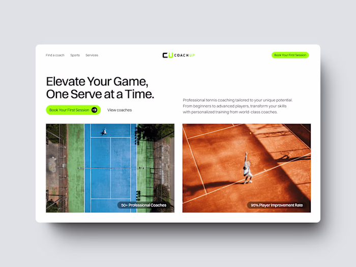 Website redesign for Coachup