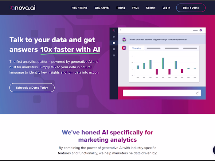Generative AI for Marketing Analytics | Anova.ai