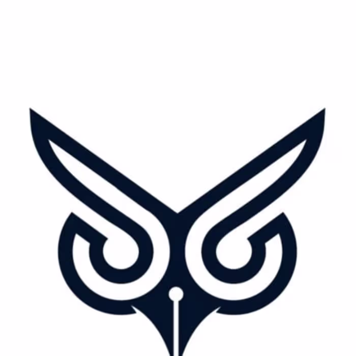 Graphic Designer on Instagram: “owl + pen ,simpel logo design .…