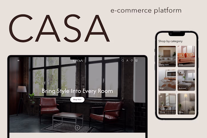 Furniture E-commerce Website Design - CASA :: Behance