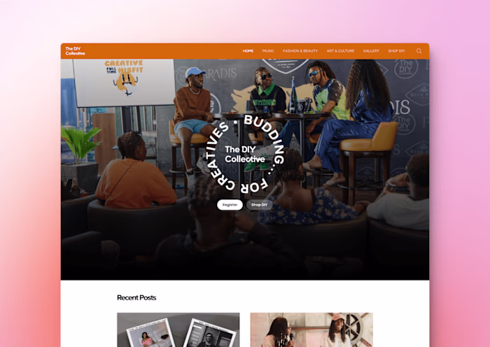 The DIY Collective (CMS Blog Website)