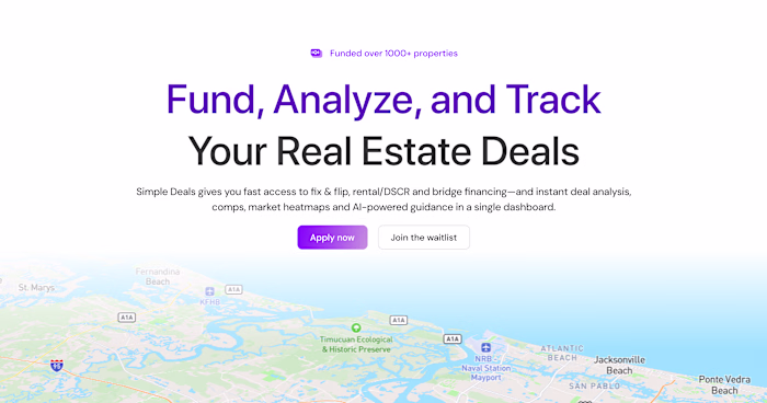 Interactive Landing Page for Real Estate Investors