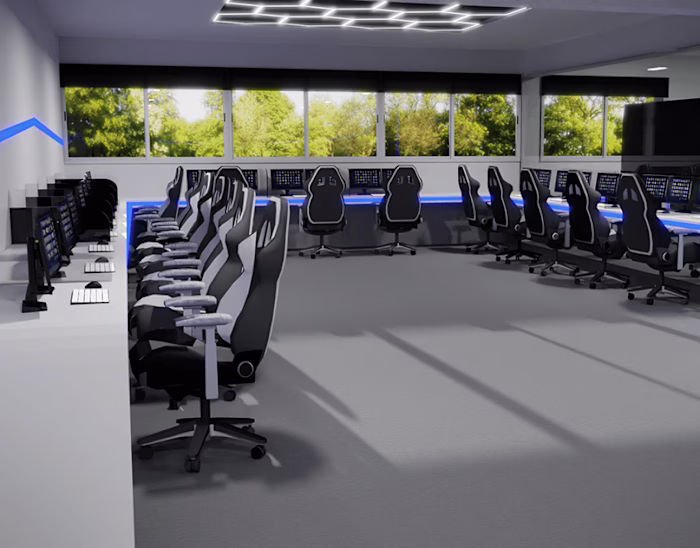 3D Interior design: Multimedia classroom