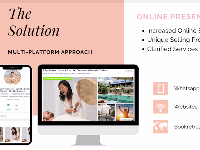 Website and Retreat Listing for Breathwork expert 💻🌍