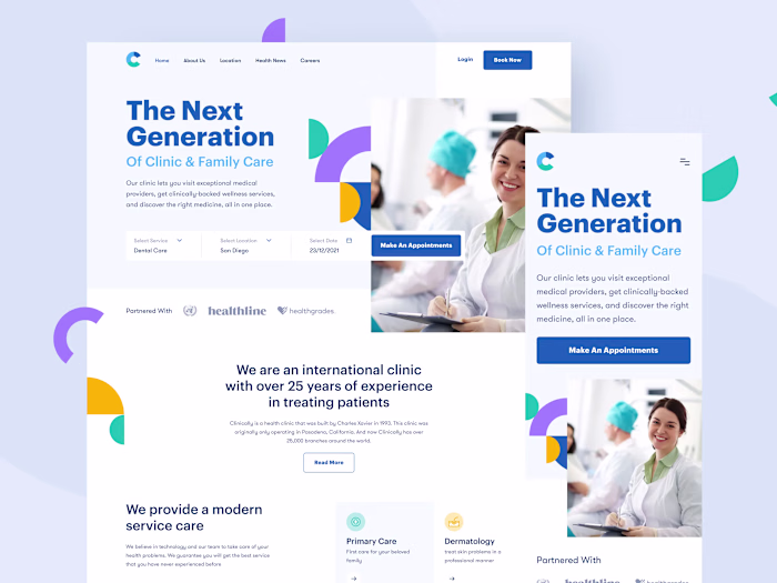 Clinically – Modern Healthcare & Clinic Web Design