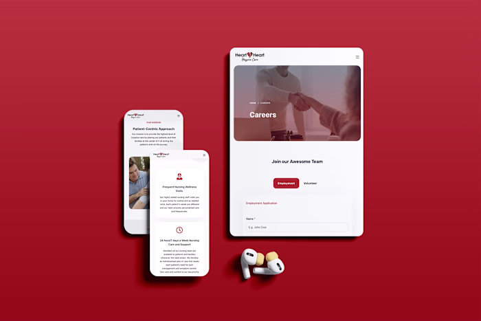 Heart 2 Heart Hospice Care Website