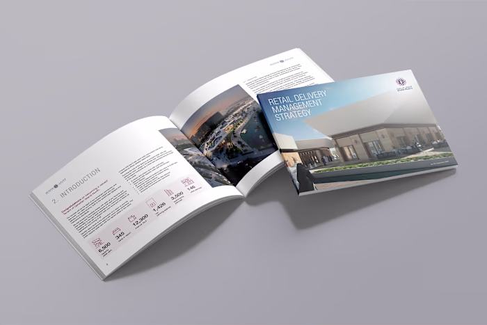 Real Estate B2B Booklet - Multi-Page InDesign Layout for Print
