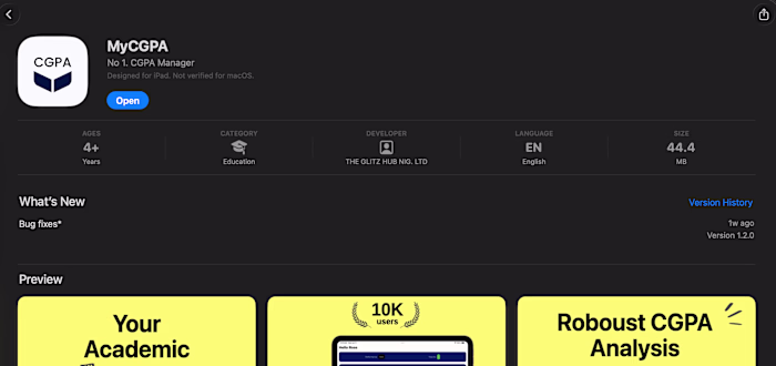 MyCGPA — An Expo React Native Educational App