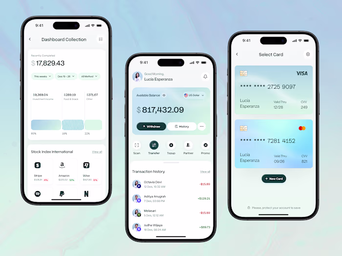 Cruscott - Finance Dashboard Mobile