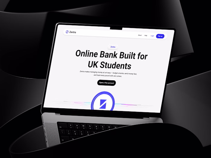 Zentra – The Online Bank for UK Students App & Website