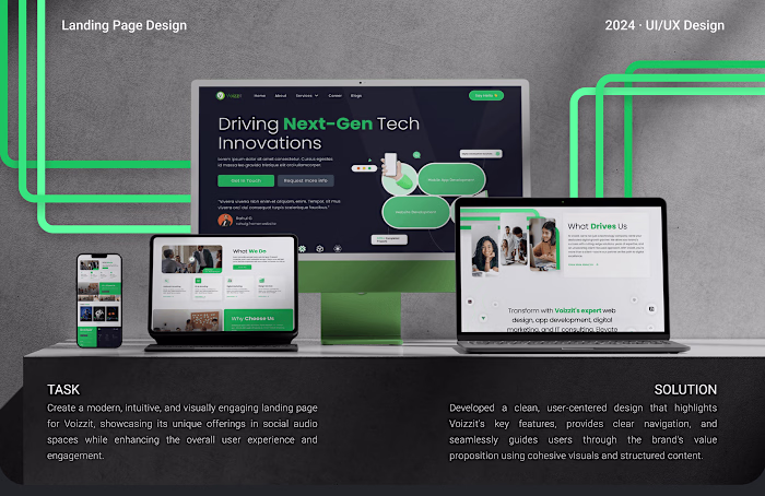 Voizzit Landing Page Redesign