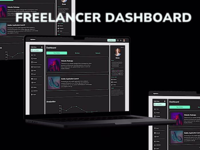 Freelanceing Dashboard UI -Behance