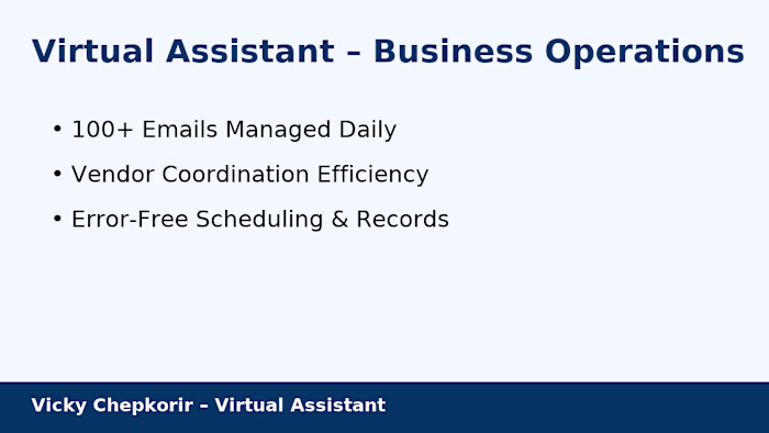 Virtual Assistant – Streamlined Business Operations