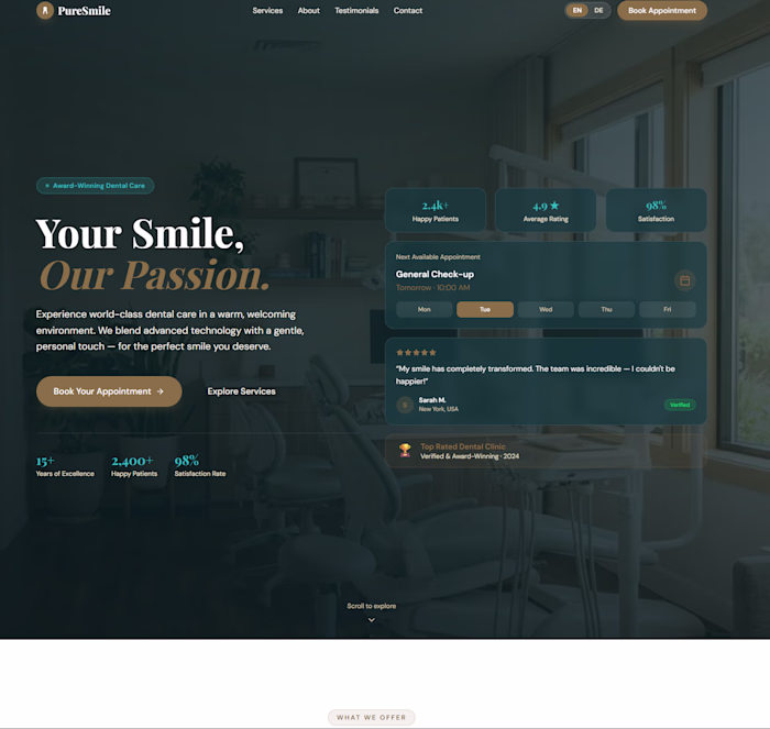 Dental Clinic Website — Demo