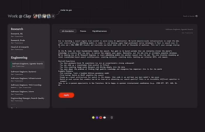 Design and develop interactive webpages 