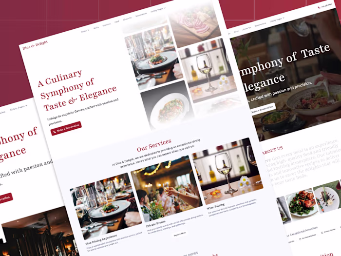 Dine Delight - Webflow HTML website template