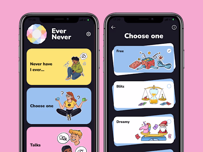 Illustrations for "EverNever" mobile game