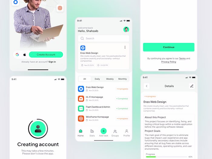 Task Management App Development