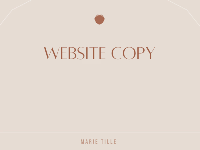 Website Copywriting 