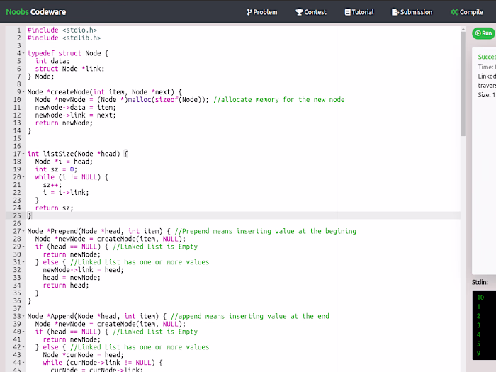 Noobs Codeware, An automated judge for competitive programmers