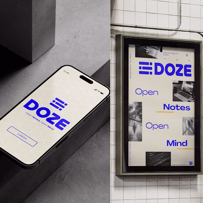 Doze logo and brand identity
